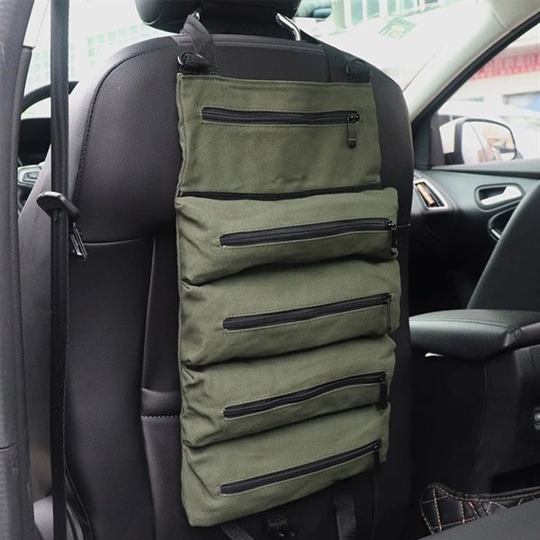 Roll-Up Tool Organizer Canvas Bag