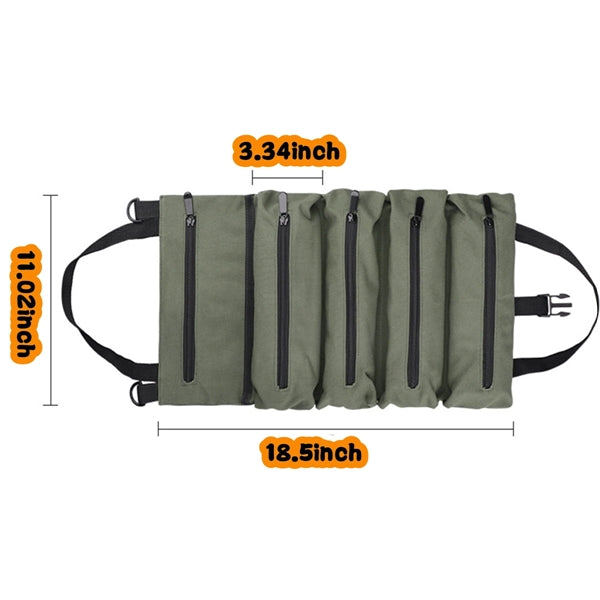 Roll-Up Tool Organizer Canvas Bag