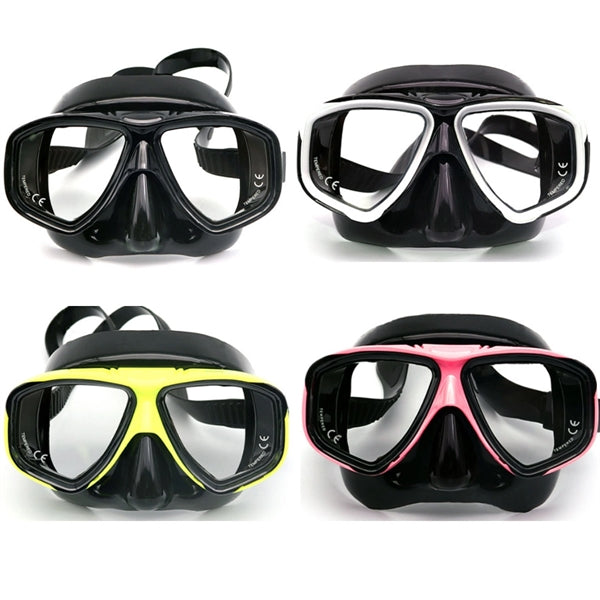 Swim Goggles Adult with Nose Cover, Clear Diving Mask Wide