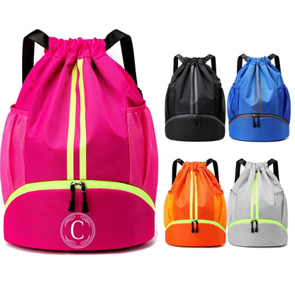 Drawstring Backpack With Mesh Pocket