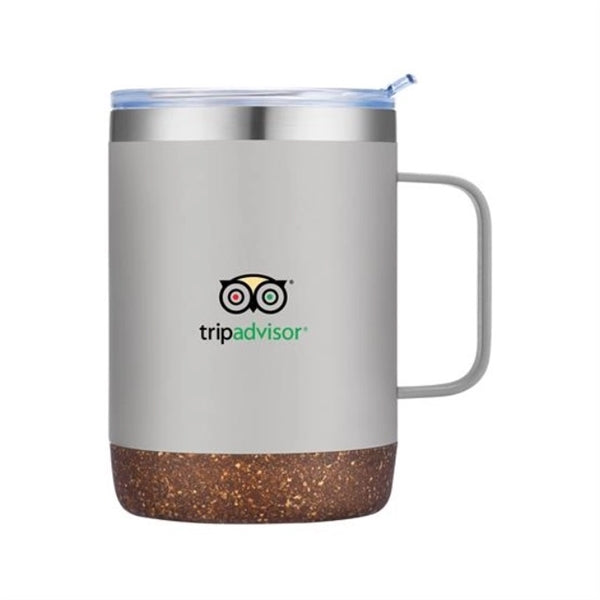 12 oz. Stainless Steel Mug with Cork Bottom