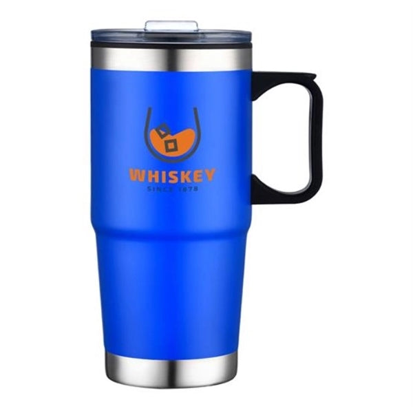 24 oz. Affordable Stainless Steel Mug w/ PP Liner and Handle