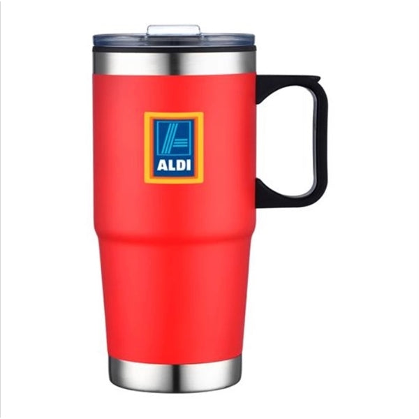24 oz. Affordable Stainless Steel Mug w/ PP Liner and Handle