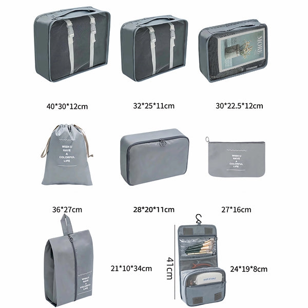 8 Set Luggage Packing Organizers