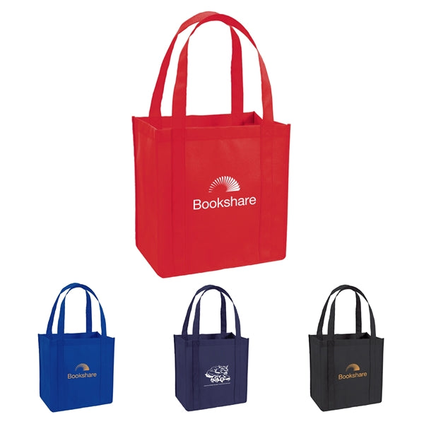 90 GSM Non-Woven Polypropylene Shopping Tote Bag w/ Handles