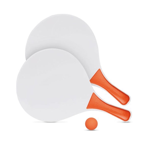 Beach Tennis Wooden Paddle Game Set