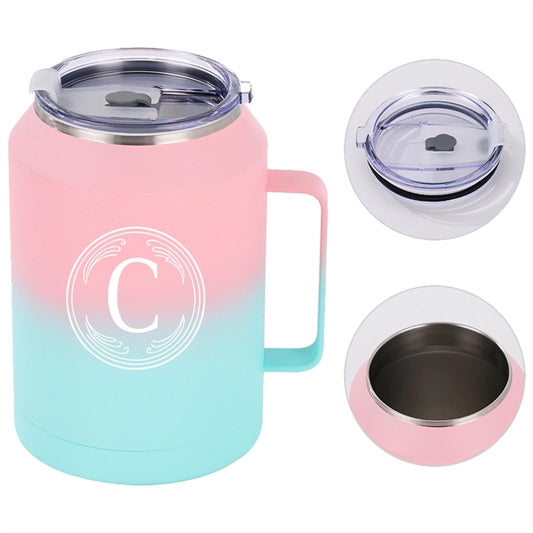 32 Oz Mug Tumbler With Handle And Straw