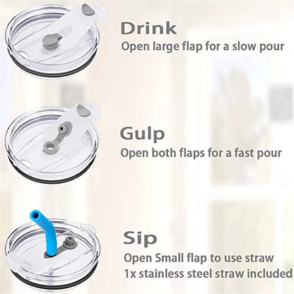 32 Oz Mug Tumbler With Handle And Straw