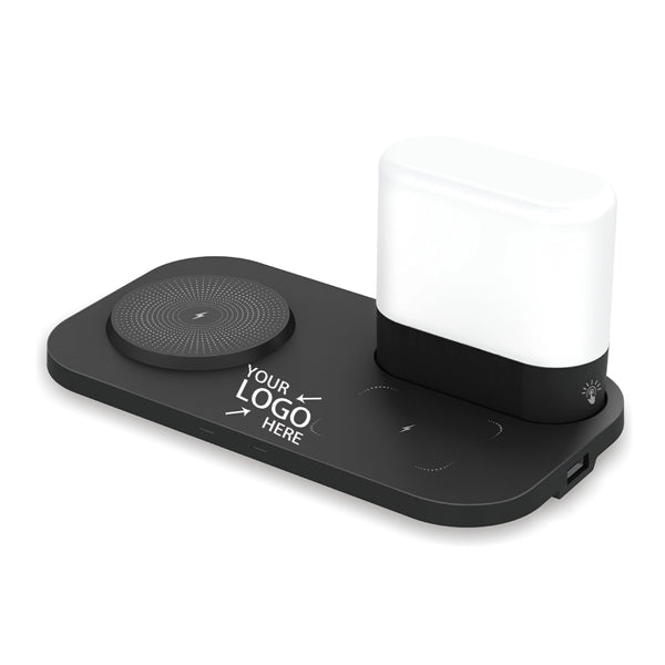 15W 4 in 1 Night Light Wireless Charging Station