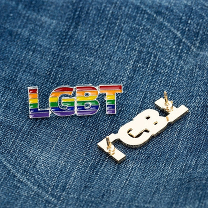 LGBT Rainbow Brooch Lapel Pins Button Badge