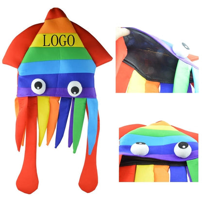 Rainbow Octopus Squid Cap
