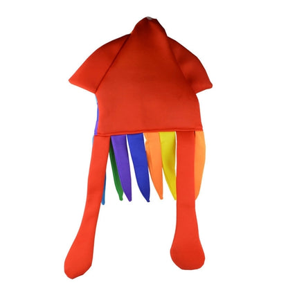 Rainbow Octopus Squid Cap