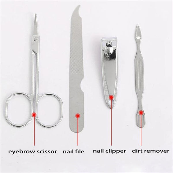 4pcs/set Travel Manicure Set Beauty Gift