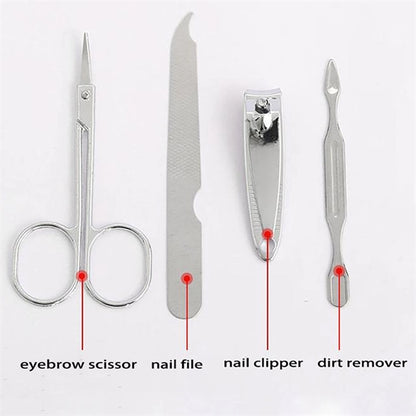 4pcs/set Travel Manicure Set Beauty Gift