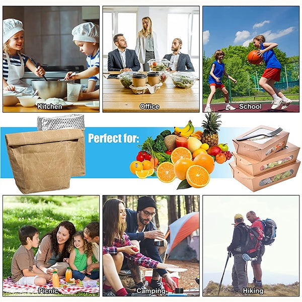 Insulated Waxed Canvas Lunch Bag