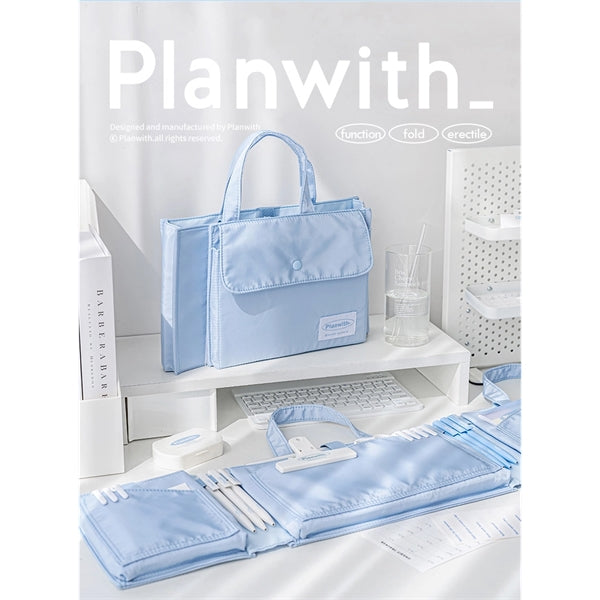 Foldable Stationery Storage Bag File Folder Organizer
