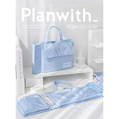 Foldable Stationery Storage Bag File Folder Organizer