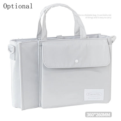 Foldable Stationery Storage Bag File Folder Organizer
