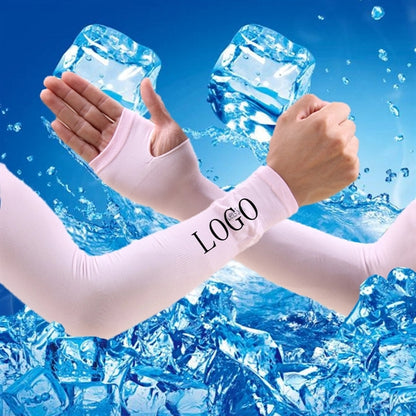 Cooling Icy Arm Sleeve Sports Golf Cover UV Protection