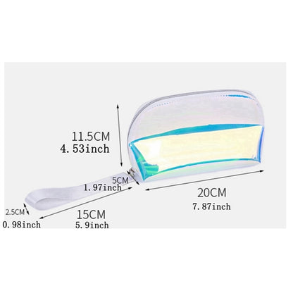 Holographic Makeup Bag With Lanyard