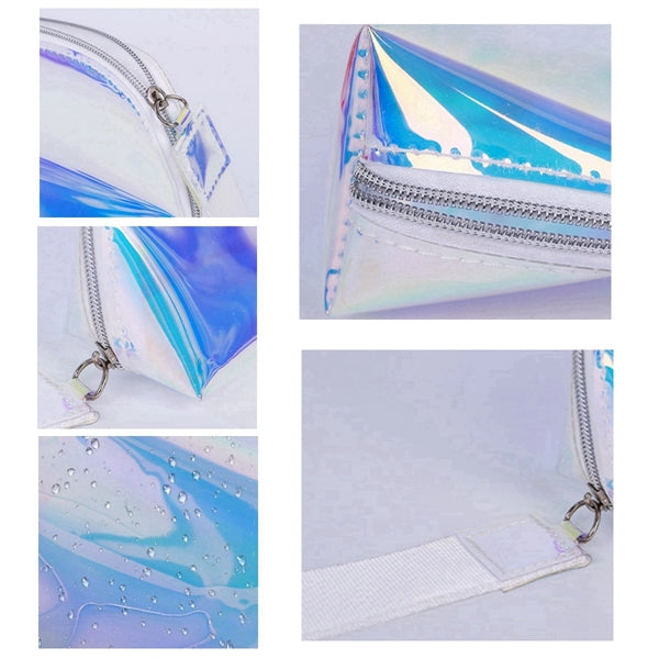 Holographic Makeup Bag With Lanyard