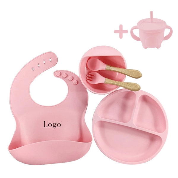 5Pcs Silicone Suction Plate Set for Babies and Toddlers