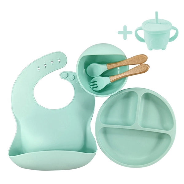 5Pcs Silicone Suction Plate Set for Babies and Toddlers