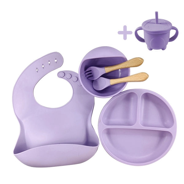 5Pcs Silicone Suction Plate Set for Babies and Toddlers