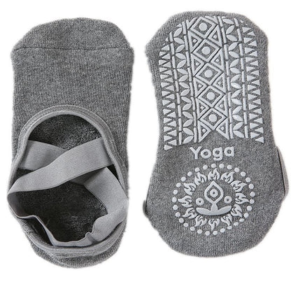 Yoga Socks for Women Non-Slip Grips & Straps