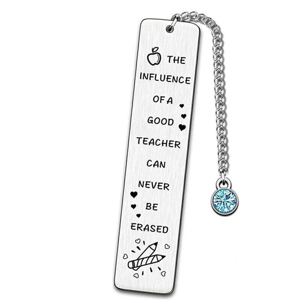 Titanium Steel Engraved Inspirational Bookmarks
