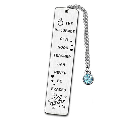 Titanium Steel Engraved Inspirational Bookmarks