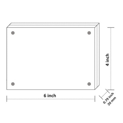 Magnetic Acrylic Phote Frame 4"x6"