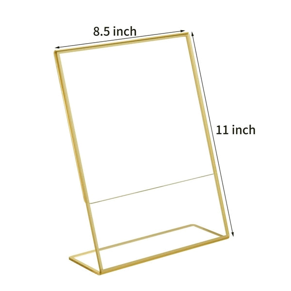 Acrylic Gold Display Stand 8.5"x11"