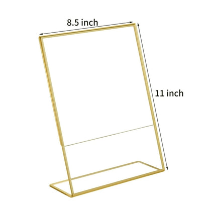 Acrylic Gold Display Stand 8.5"x11"