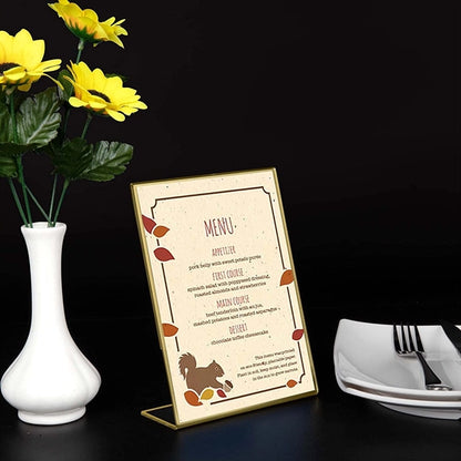 Acrylic Gold Display Stand 8.5"x11"