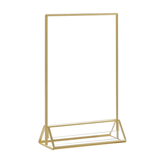 Gold Acrylic Sign Holder 5"x7"