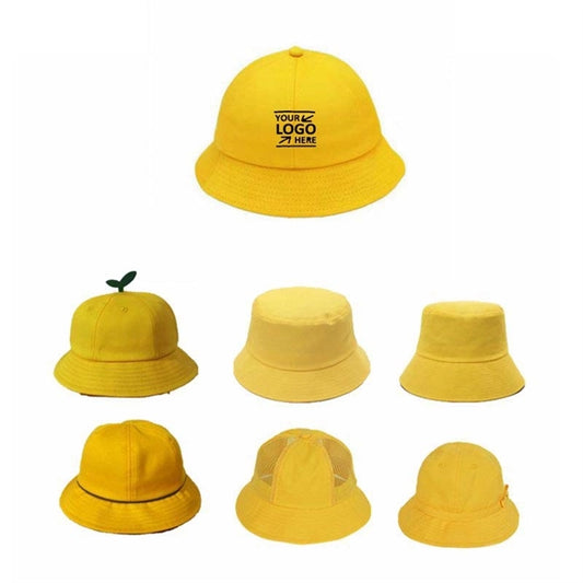 Yellow Kindergarten Kid Cotton Bucket Hat