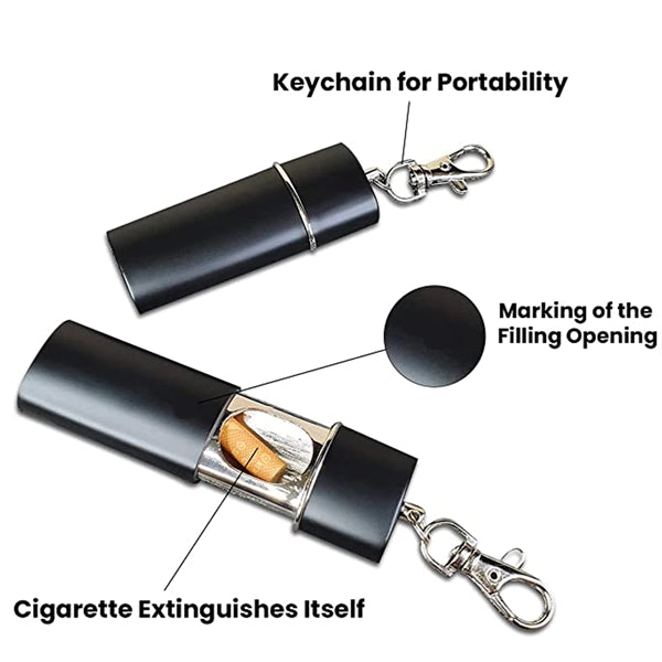 Portable Pocket Ashtray With Keychain
