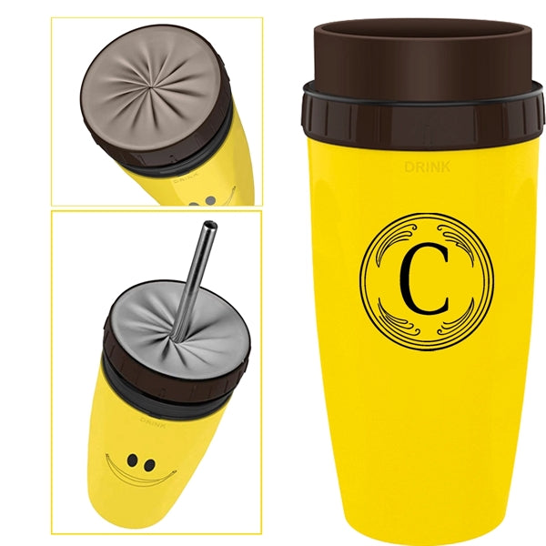Lidless Mug With Straw