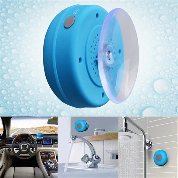Waterproof Wireless Speaker With Suction Cup Mount