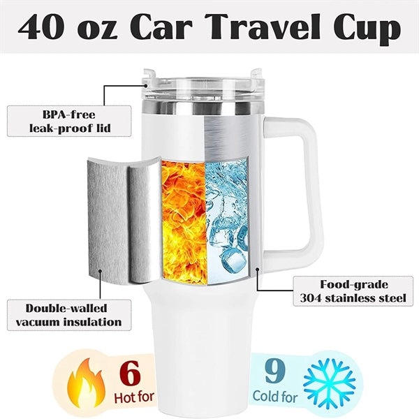 40oz Insulated Mug Vacuum Tumbler