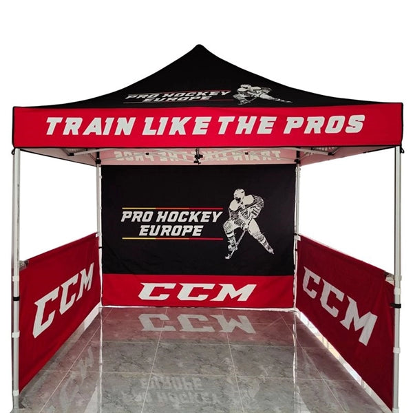 Trade Show Tent With Back Full  And Two Half Walls