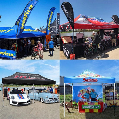 Trade Show Tent With Back Full  And Two Half Walls