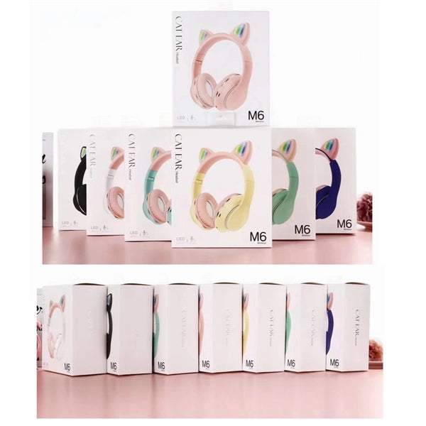 Cute Cat Ears Wireless On-Ear Headphones