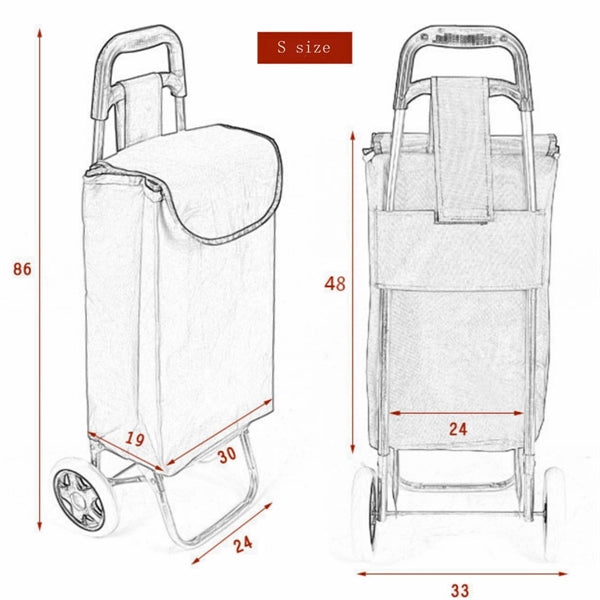 Foldable Shopping Cart for Groceries