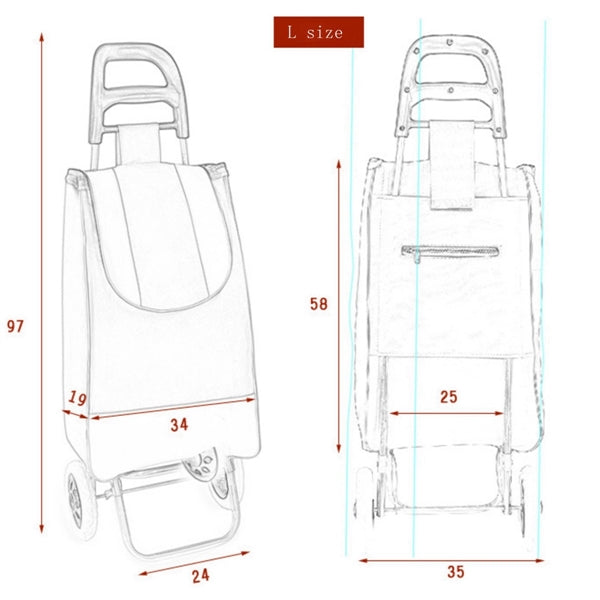 Foldable Shopping Cart for Groceries