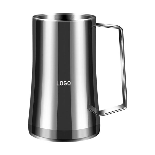 25 oz Stainless Steel Beer Mug With opener With Handle