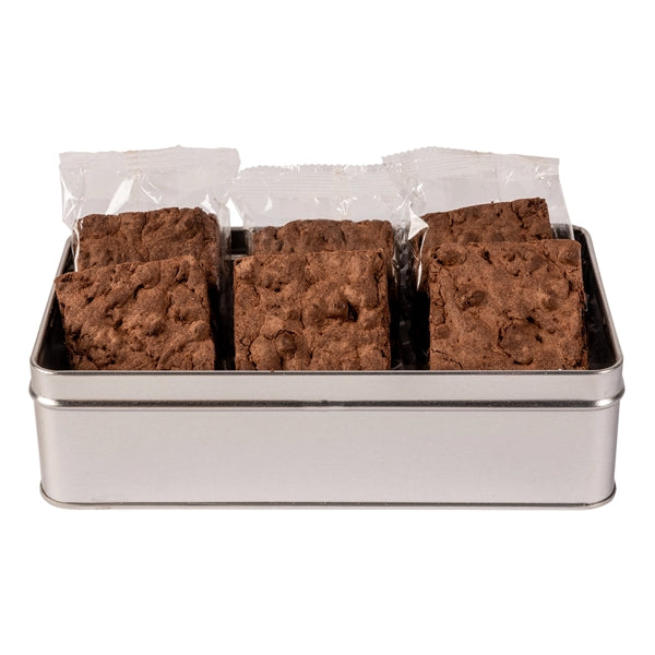 Fresh Beginnings 6 Fudge Brownies in Tin