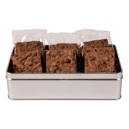 Fresh Beginnings 6 Fudge Brownies in Tin