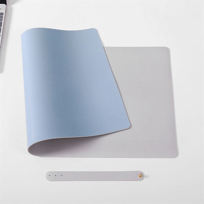 Office Large Leather Computer Desk Pad With Strap